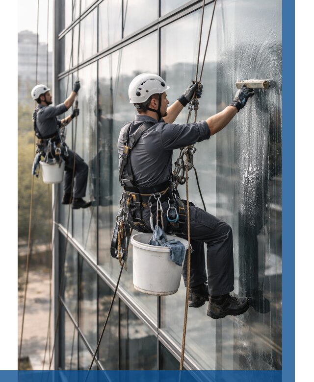 Мойка сплошного остекления в Кашире, заказать от 312 р.| ВЫСОТНИК-Кшр