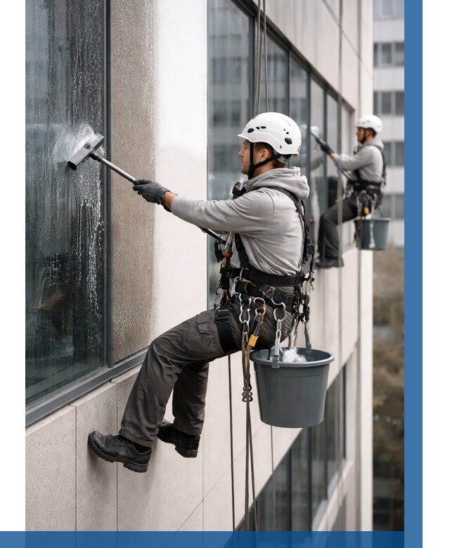 Мойка фасадов зданий в Кашире под ключ от 364 р. | ВЫСОТНИК-Кшр