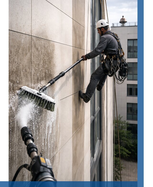 Мойка фасада из керамогранита в Кашире от 312 р. | ВЫСОТНИК-Кшр