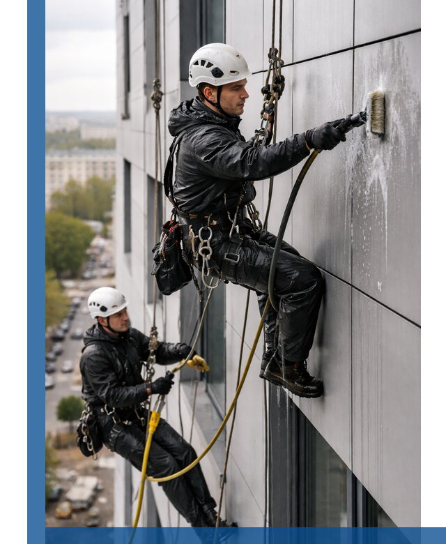Профессиональная мойка фасада из композита в Кашире