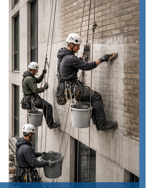 Удаление высолов с фасада в Кашире от 260 р. | ВЫСОТНИК-Кшр