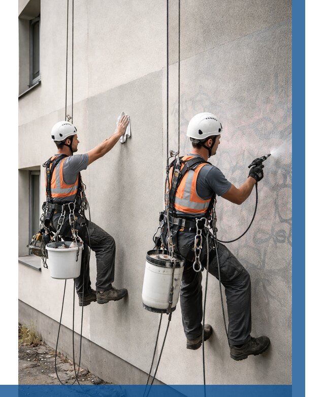 Антиграффити покрытие фасада в Кашире от 625 р. | ВЫСОТНИК-Кшр