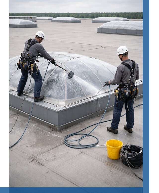 Мойка зенитных фонарей в Кашире, заказать от 4686 р. | ВЫСОТНИК-Кшр