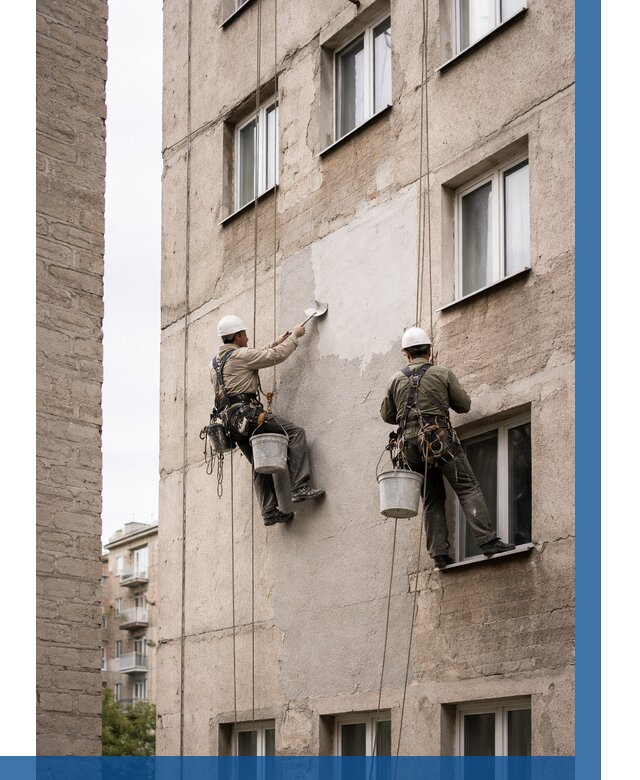 Косметический ремонт фасада в Кашире от 1146 р. | ВЫСОТНИК-Кшр