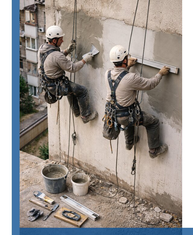 Комплексный ремонт штукатурного фасада с гарантией в Кашире