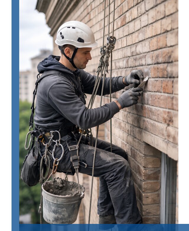 Качественный ремонт кирпичной кладки фасада в Кашире с гарантией