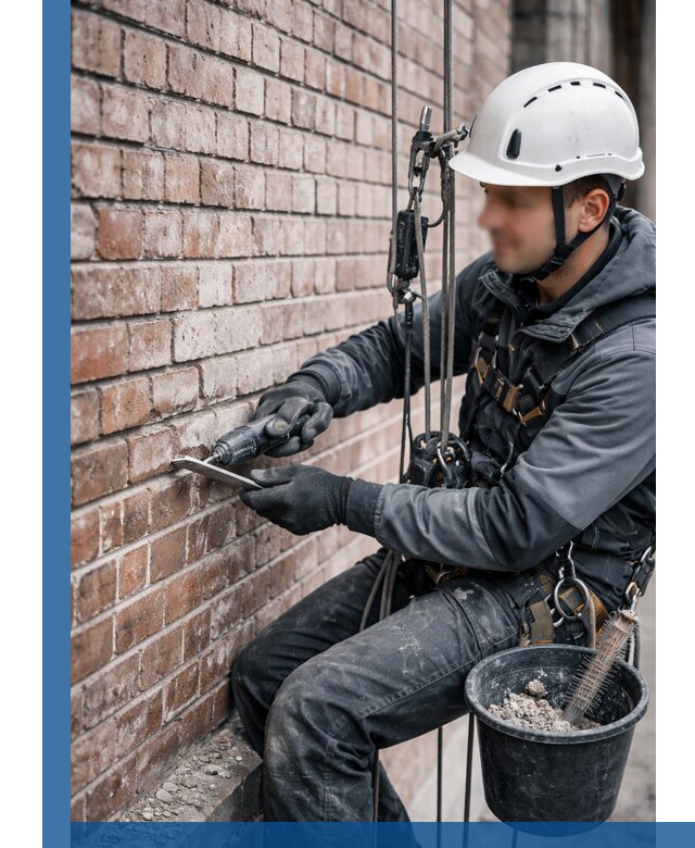 Расшивка кирпичных швов фасадов и стен, ремонт в Кашире