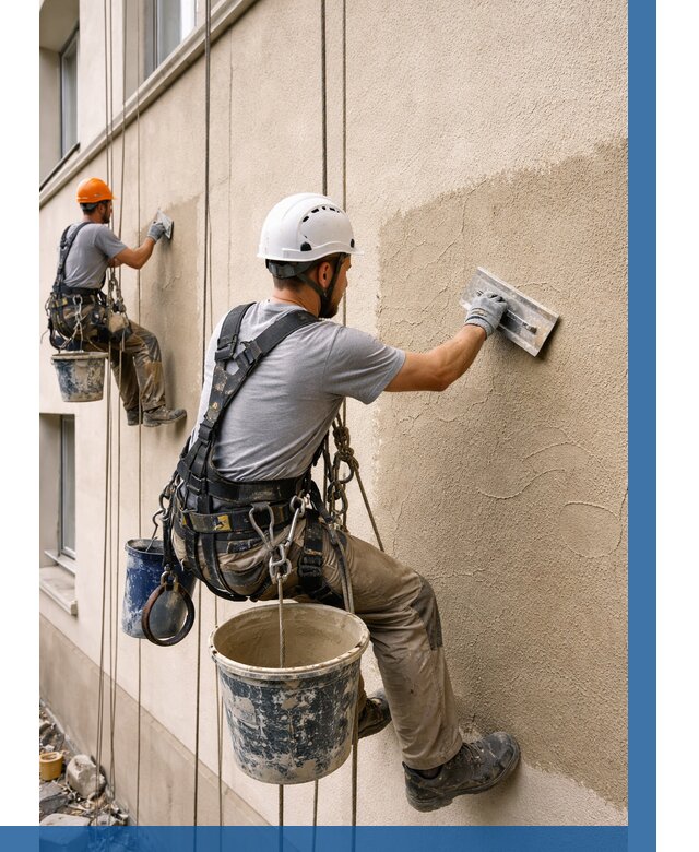 Декоративная штукатурка фасада в Кашире от 1250 р. | ВЫСОТНИК-Кшр