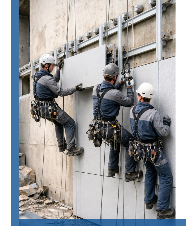 Монтаж вентилируемого фасада в Кашире под ключ с гарантией качества