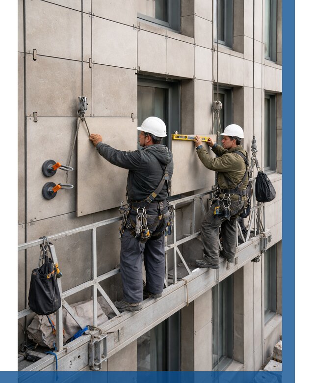 Монтаж керамогранита на фасад в Кашире от 2604 р. | ВЫСОТНИК-Кшр