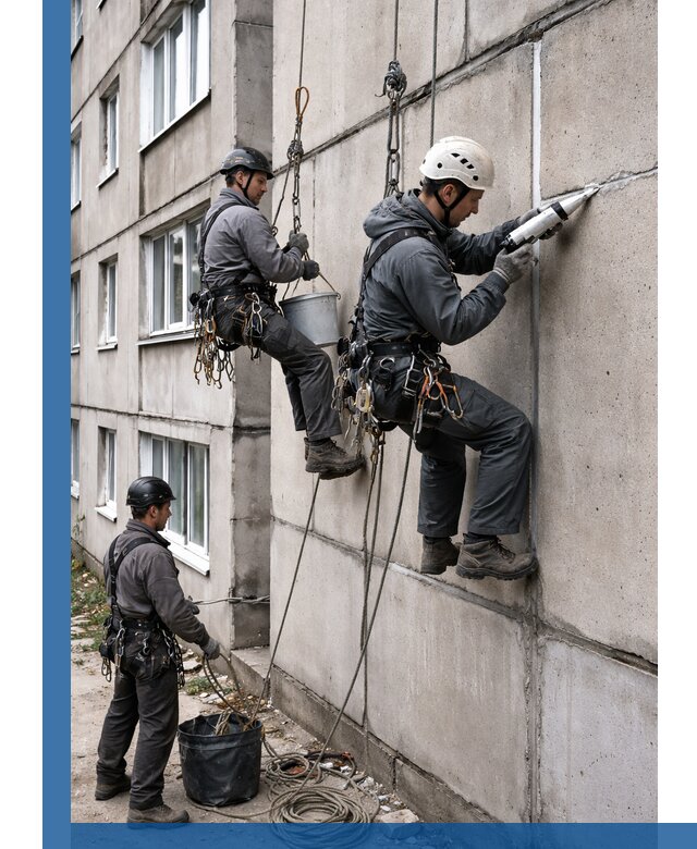 Герметизация межпанельных швов в Кашире с гарантией герметичности