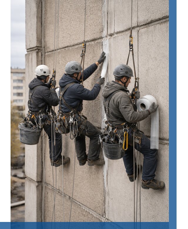 Ремонт межпанельных швов в Кашире от 781 р. | ВЫСОТНИК-Кшр