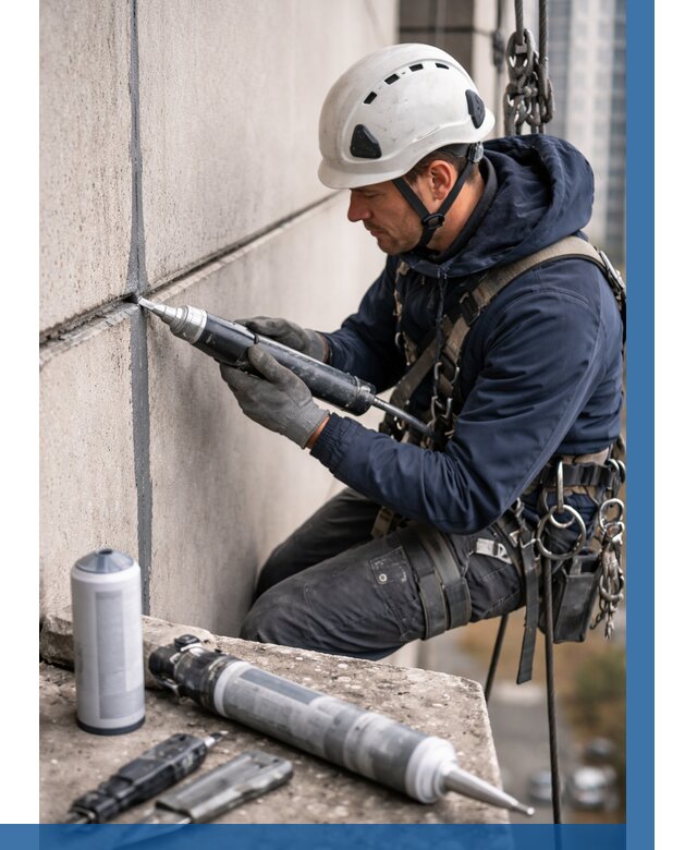 Вторичная герметизация швов в Кашире от 469 р. | ВЫСОТНИК-Кшр