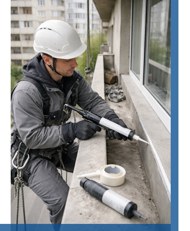 Герметизация швов лоджии в Кашире от 4686 р. | ВЫСОТНИК-Кшр