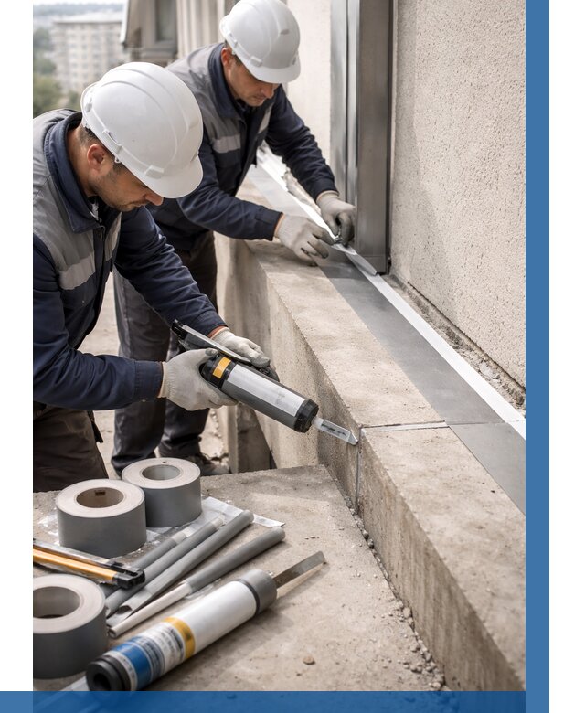 Герметизация примыкания балкона в Кашире от 4686 р. | ВЫСОТНИК-Кшр