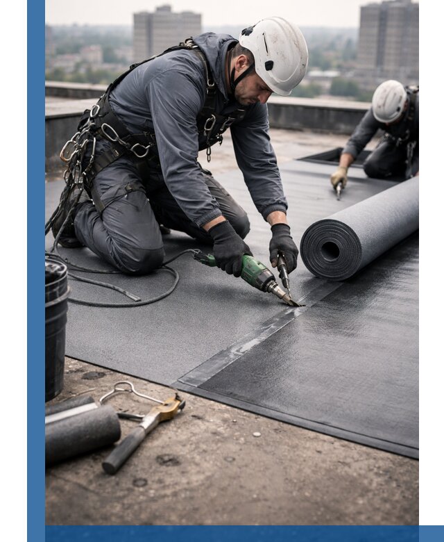 Ремонт мягкой кровли в Кашире с выездом промальпинистов