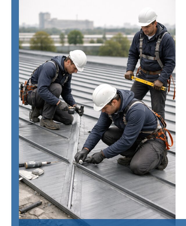 Ремонт фальцевой кровли в Кашире срочно и качественно