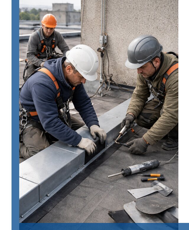 Ремонт кровельных примыканий в Кашире профессионально