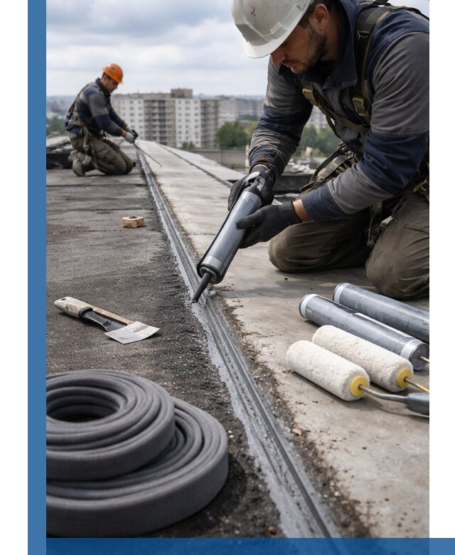 Герметизация швов кровли в Кашире с гарантией герметичности