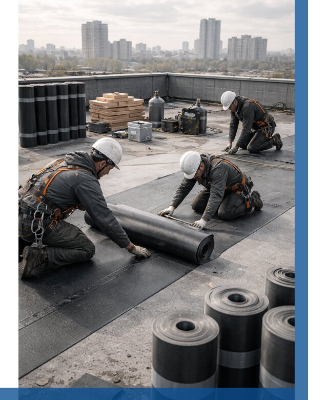 Монтаж мягкой кровли под ключ в Кашире от 469 р. | ВЫСОТНИК-Кшр