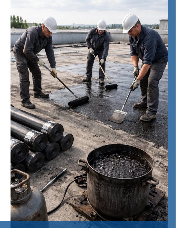 Гидроизоляция кровли мастикой в Кашире от 625 р. | ВЫСОТНИК-Кшр