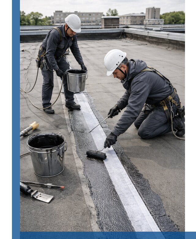 Гидроизоляция кровли мастикой в Кашире надежная защита