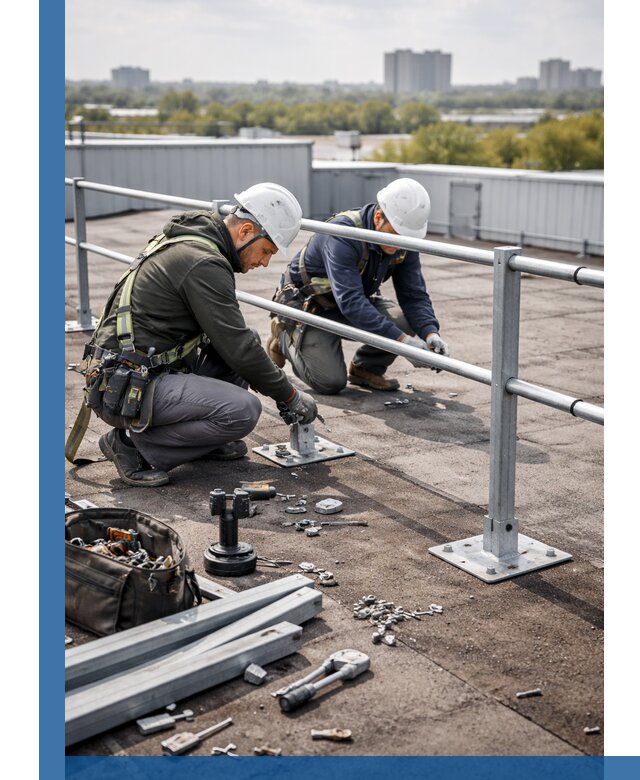 Монтаж кровельного ограждения в Кашире под ключ с гарантией