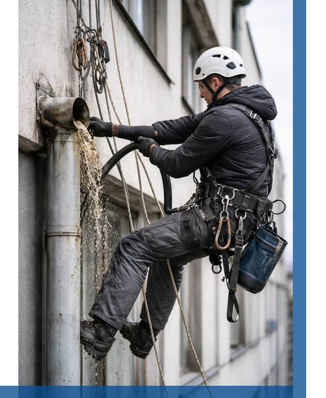 Прочистка водосточных труб в Кашире от 3645 р. | ВЫСОТНИК-Кшр