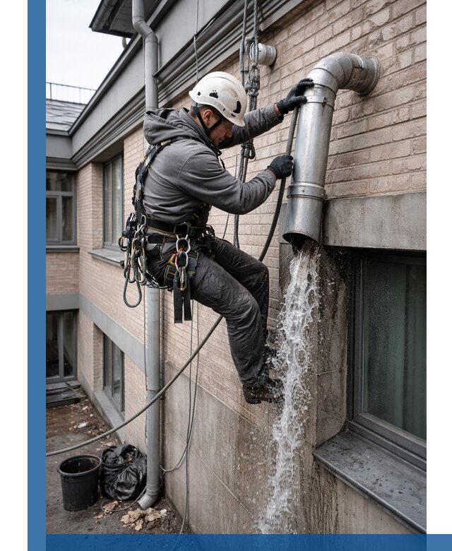 Профессиональная прочистка водосточных труб в Кашире с гарантией