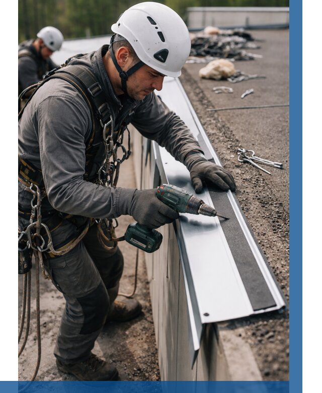 Монтаж капельника на кровле в Кашире от 312 р. | ВЫСОТНИК-Кшр