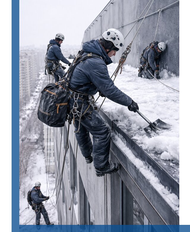 Абонентское обслуживание кровли зимой в Кашире регулярный уход