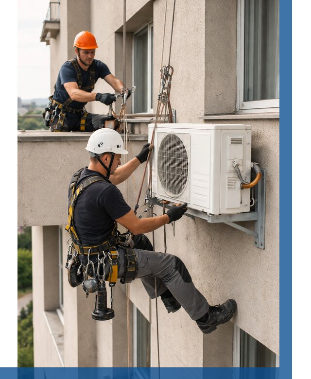 Монтаж внешнего блока кондиционера в Кашире от 6769 р. | ВЫСОТНИК-Кшр