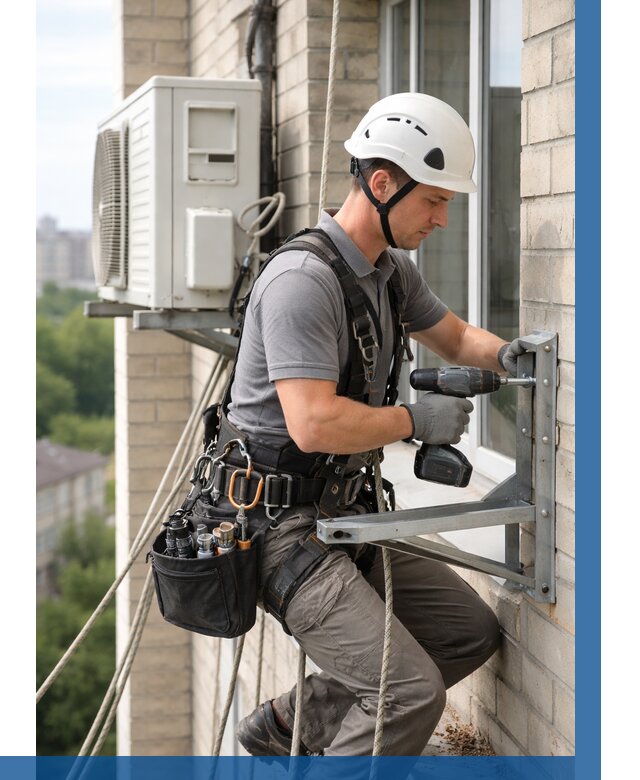 Установка кронштейнов кондиционера в Кашире от 3645 р. | ВЫСОТНИК-Кшр