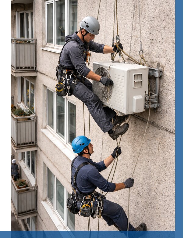 Перенос внешнего блока кондиционера в Кашире от 9373 р.| ВЫСОТНИК-Кшр