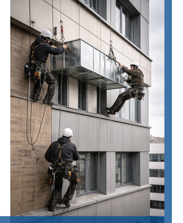 Монтаж воздуховодов на фасаде в Кашире от 1562 р. | ВЫСОТНИК-Кшр