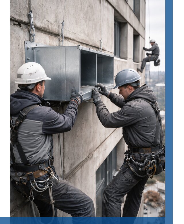 Монтаж вентиляционных коробов в Кашире от 3124 р. | ВЫСОТНИК-Кшр