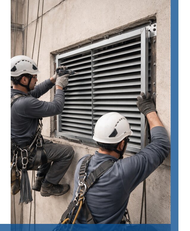 Монтаж вентиляционных решеток в Кашире от 4686 р. | ВЫСОТНИК-Кшр