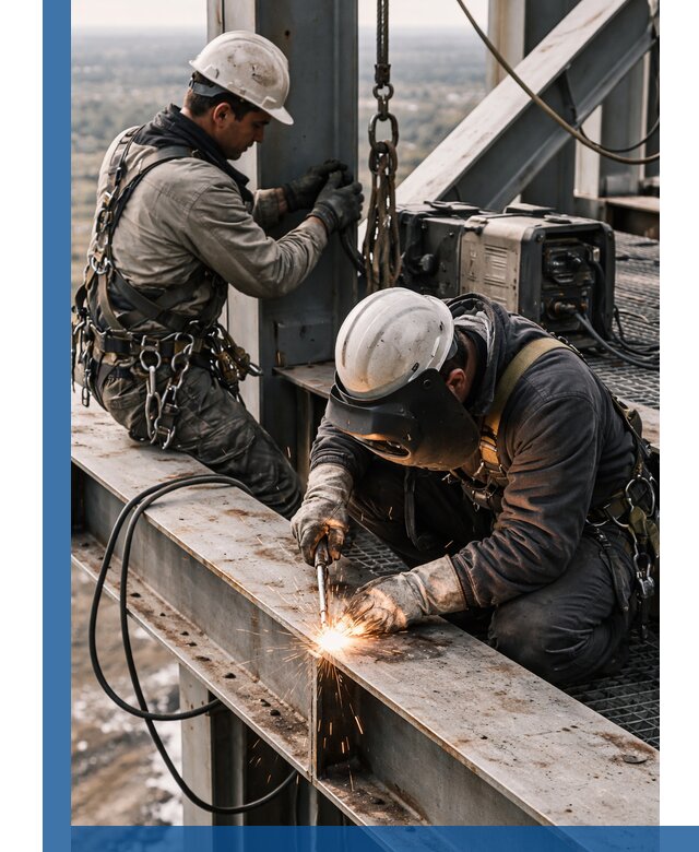 Высотные сварочные работы в Кашире для промышленных объектов