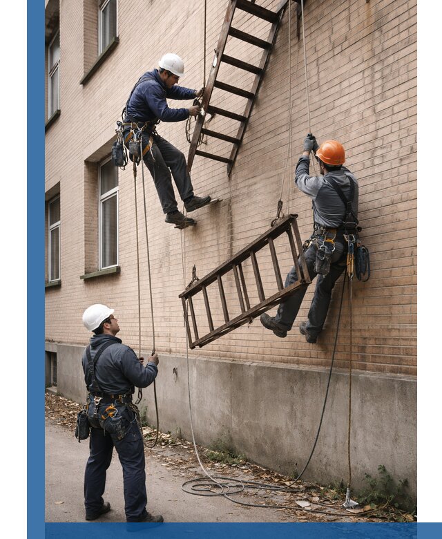 Демонтаж пожарной лестницы в Кашире быстро и безопасно