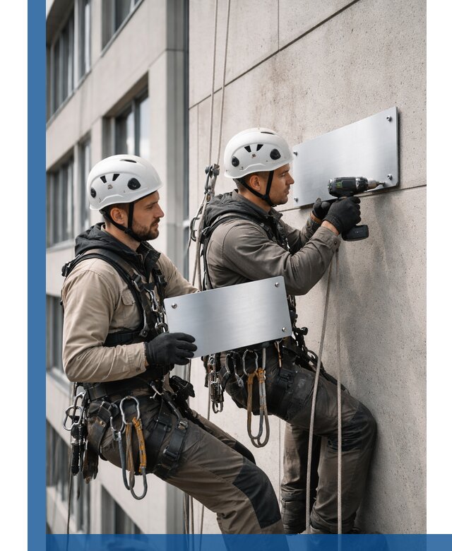 Монтаж табличек и указателей в Кашире для зданий и сооружений