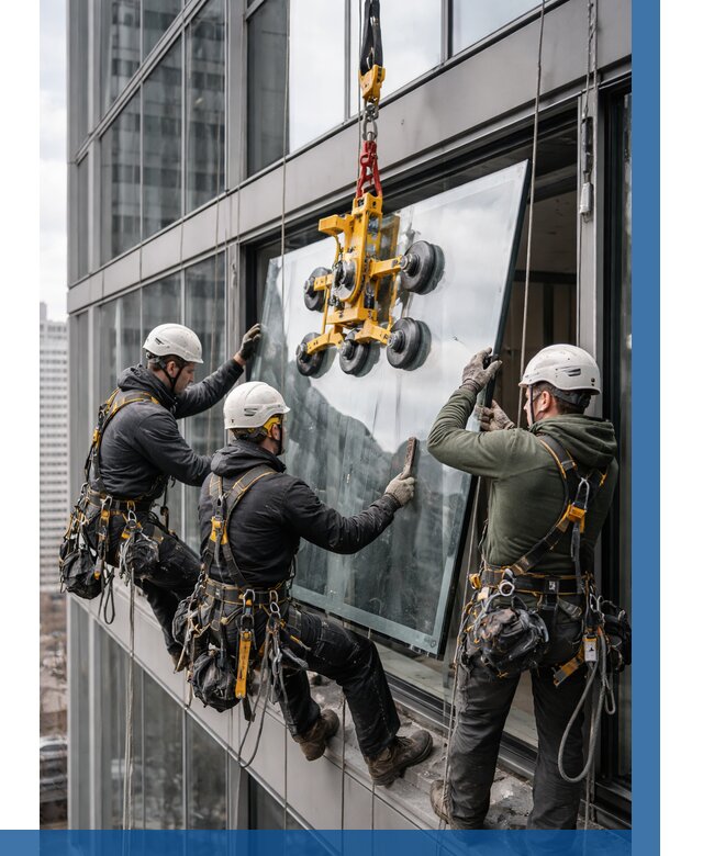 Фасадное остекление зданий под ключ в Кашире от 10414 р. | ВЫСОТНИК-Кшр