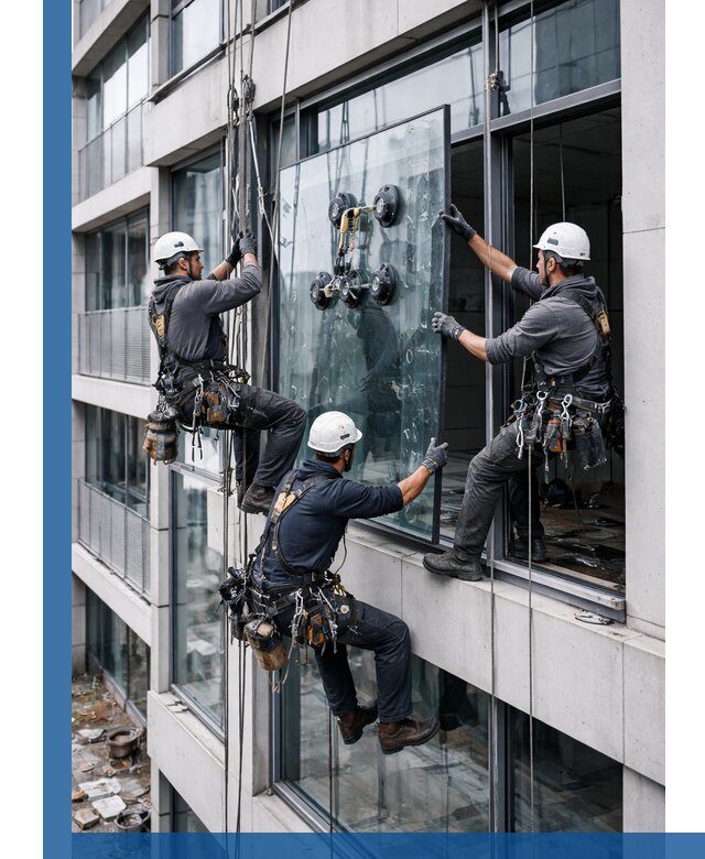 Фасадное остекление и монтаж витражей зданий в Кашире под ключ