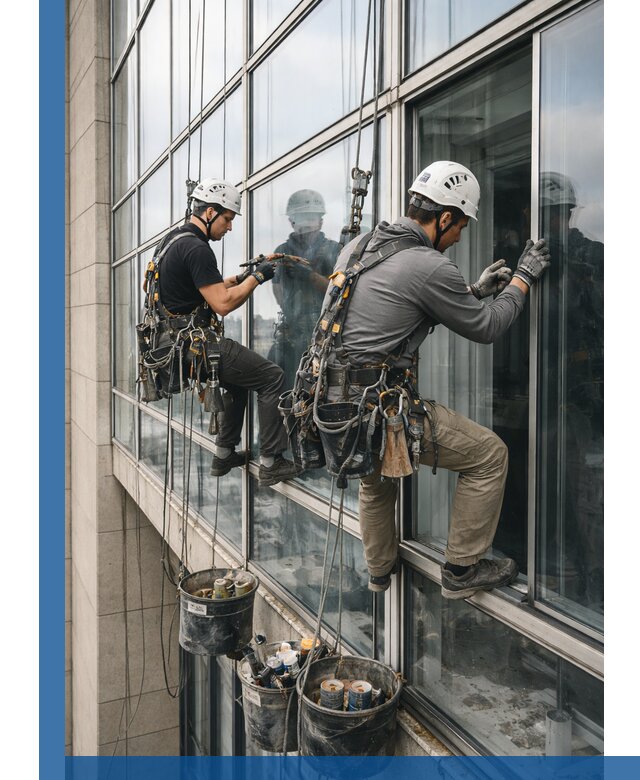 Ремонт витражных конструкций и фасадного остекления в Кашире