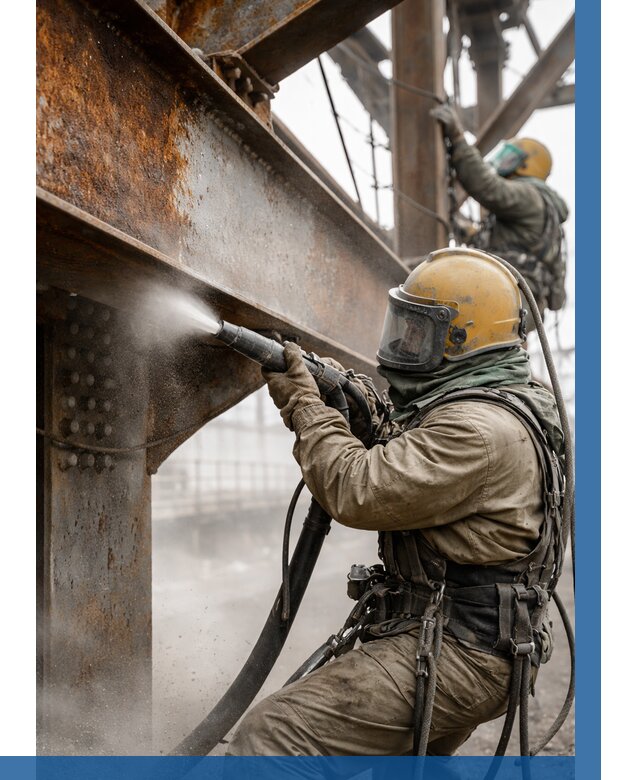 Пескоструйная очистка металлоконструкций в Кашире по 625 р.  ВЫСОТНИК-Кшр