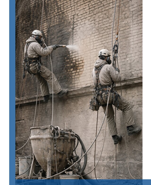 Пескоструйная очистка фасадов в Кашире профессионально