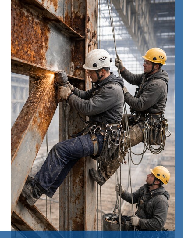 Зачистка металла от ржавчины в Кашире от 364 р. | ВЫСОТНИК-Кшр