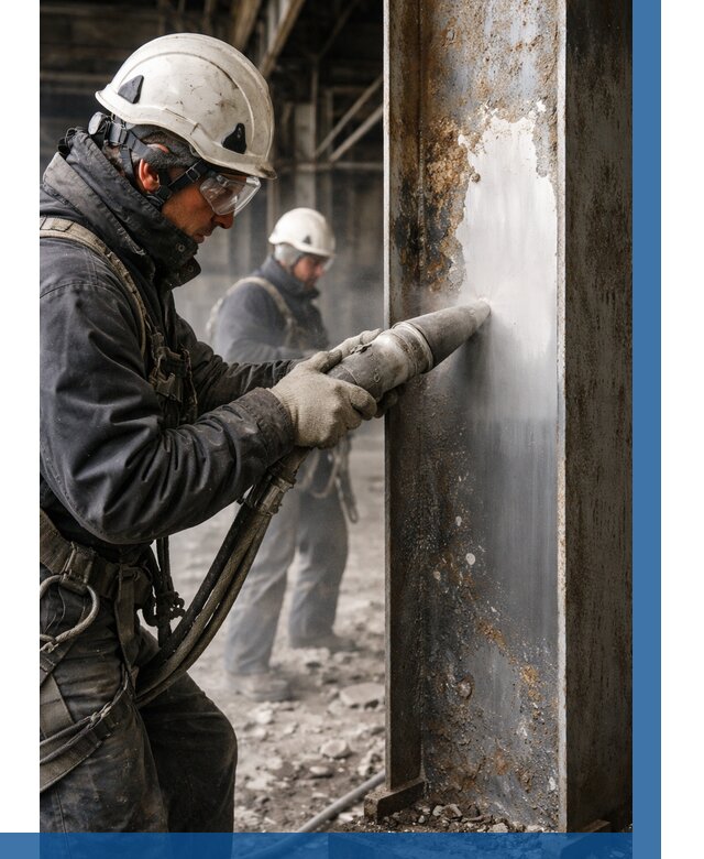 Удаление старой краски с металла в Кашире от 469 р. | ВЫСОТНИК-Кшр