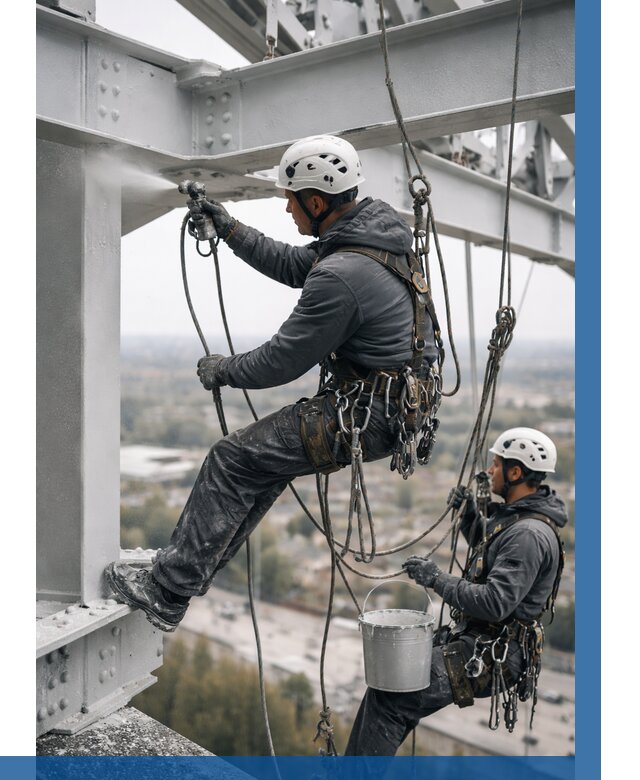 Покраска металлоконструкций на высоте в Кашире 364 р |ВЫСОТНИК-Кшр