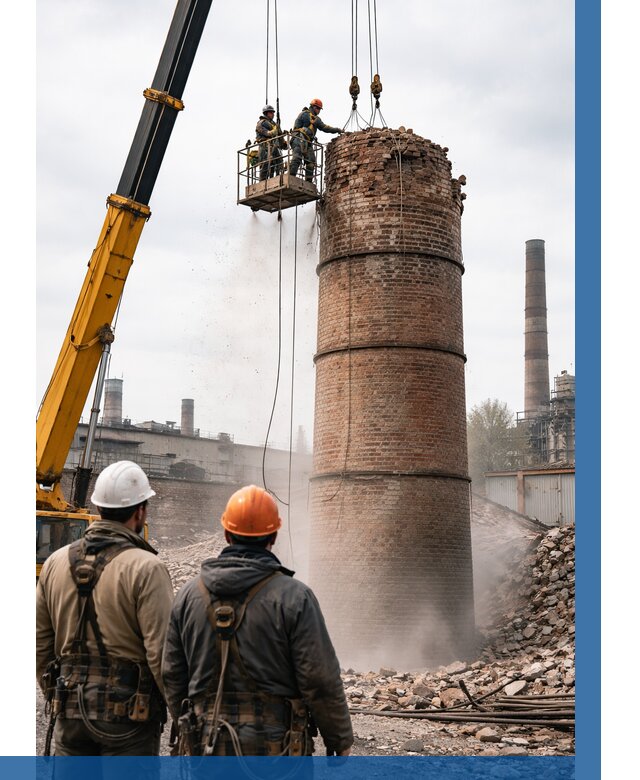 Демонтаж дымовой трубы в Кашире от 93726 р. | ВЫСОТНИК-Кшр, смета