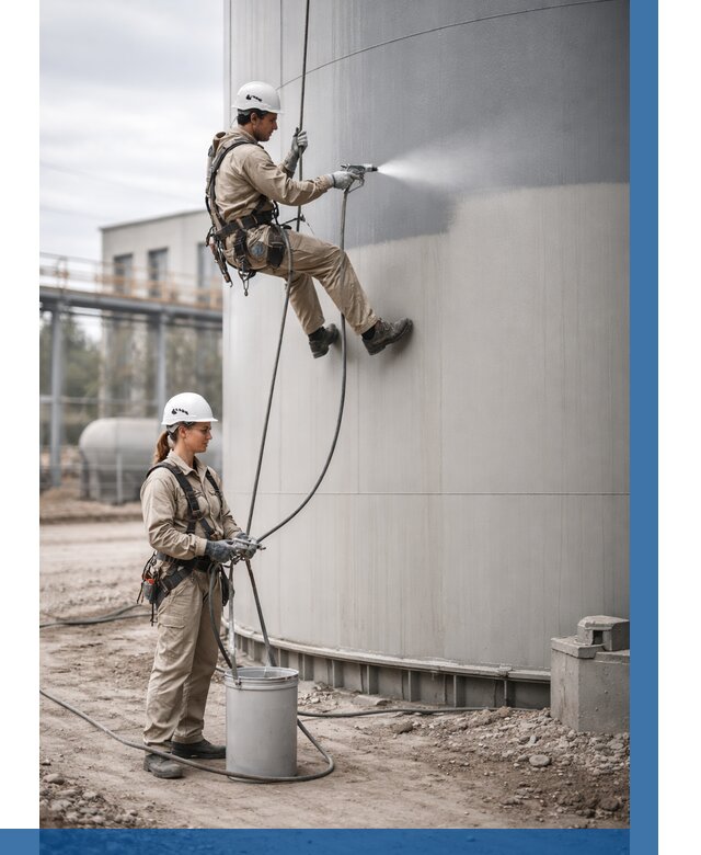 Покраска резервуаров в Кашире от 1250 р. | ВЫСОТНИК-Кшр — заказать